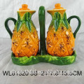 2016 ceramic pineapple double sugar container